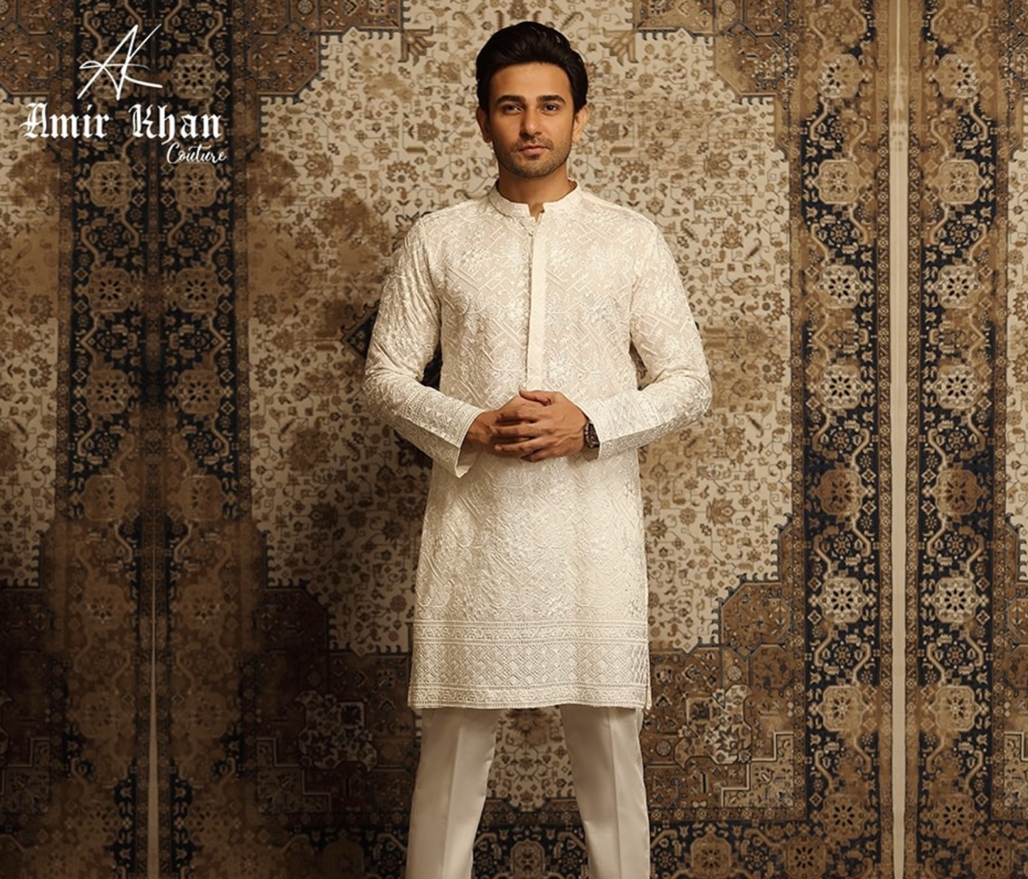 White Embroidery Kurta pajama