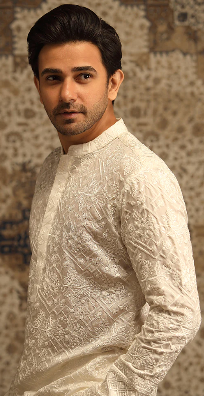 White Embroidery Kurta pajama