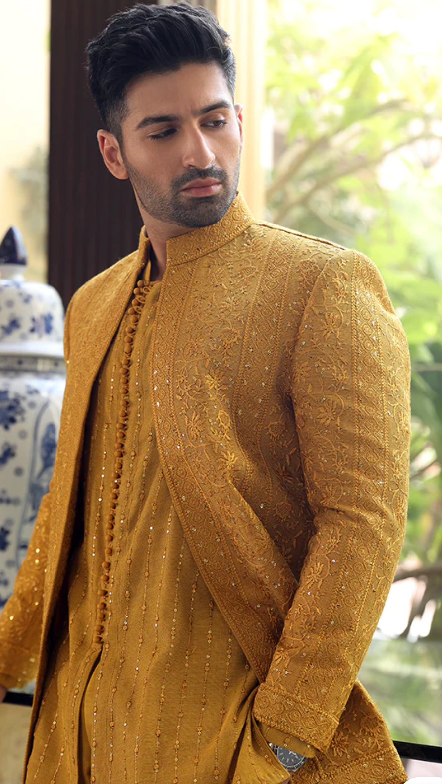 Kurta with 2025 prince coat